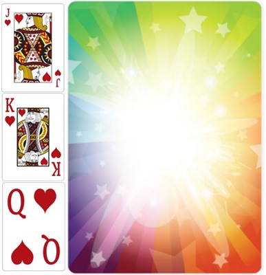 Poker Cards Customisable Starburst Theme Back