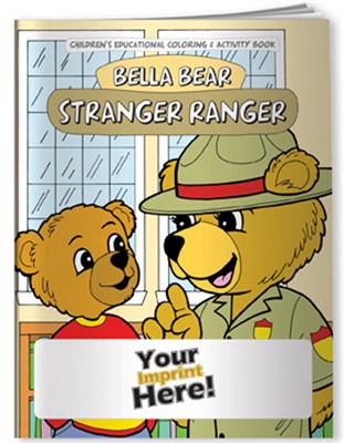 Stranger Danger Theme Kids Colouring Book