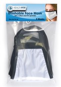 5 Pack White 3 Layer Face Masks