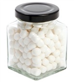90 gram Small Square Jar Mini Mints