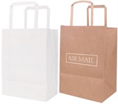 A4B Small Flat Handle Kraft Paper Bag