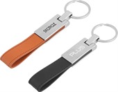 Austin PU Leather Metal Keyring