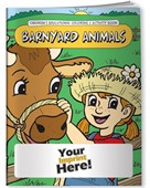 Barnyard Animals Theme Kids Colouring Book