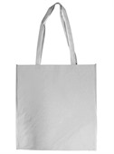 C1L White Paper Bag No Gusset With PP Handles