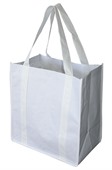 C1P Large White Eco Shopper With PP Handles