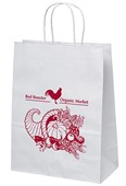 C1T Medium White Eco Shopper With Twisted Paper Handles