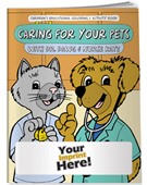 Caring For Your Pets Theme Kids Colouring Book