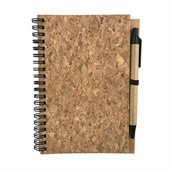 Cork Cover Note Book And Pen