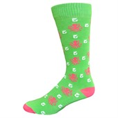 Dress Sock with All Over Knit In Logo