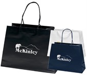 E1D Large Matte Boutique Bag With Macrame Handles