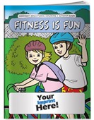 Fitness Is Fun Theme Kids Colouring Book