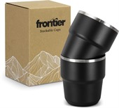 Frontier 2 x Stackable Metal Cups