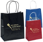G1B Small Coloured Gloss Paper Bag Twisted Paper Handles