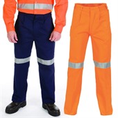 High Visibility Cotton Drill Work Pant