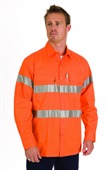 Long Sleeve Orange Hi-Vis Work Shirt