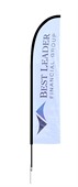 N1A Medium Straight Feather Banner One Side Print