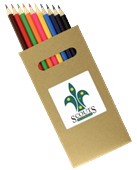 Natural Wood 10 Pack Colouring Pencils
