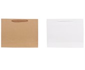 P1H Medium Crosswise Paper Bag With Flat Fabric Handle