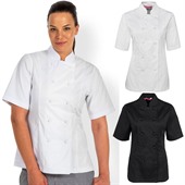Short Sleeve Ladies Chefs Jacket