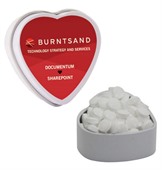 Small Heart Tin With Sugar Free Peppermints