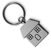 Small House Key Ring
