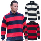 Striped Panel Rugby Jersey