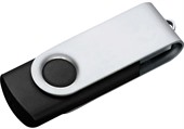 Swivel 4GB Black Flash Drive Silver Clip