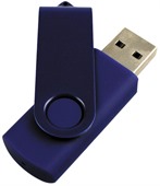 Swivel 4GB Blue Flash Drive Lacquered Clip