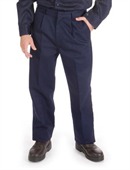Work Trousers with Pleated Front