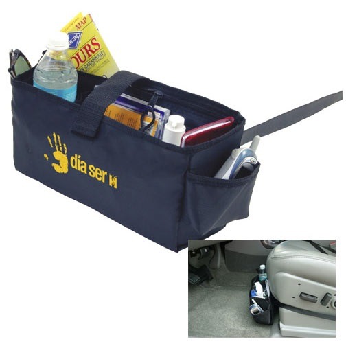 Auto Front Seat Organisers feature 7.5cm x 15cm imprint area