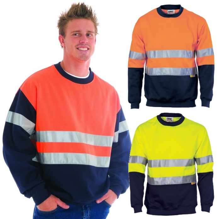 hi vis crew neck jumper