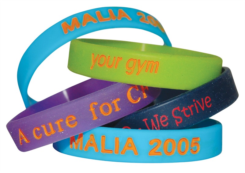 Custom Debossed Wristband Without Colour Filled | Brand Lifesavers