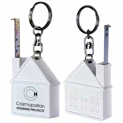 House Shape Tape Measure Keychain