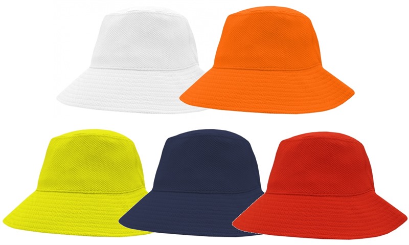 Mesh Hats have large brims for added protection from the sun and hot w