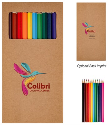 12 Piece Colouring Pencil Set