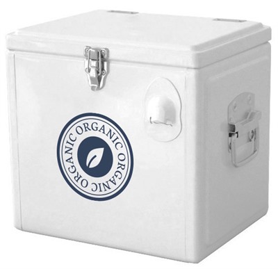 17L Metal Cooler White Box