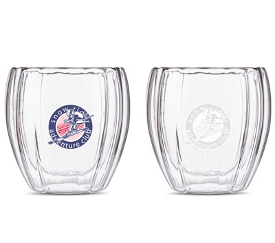 250ml Twist Double Wall Glass