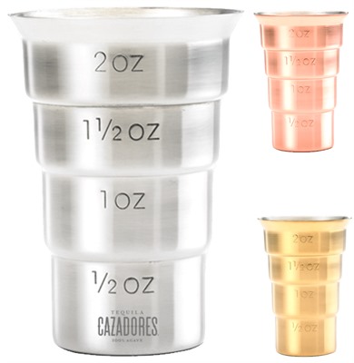 2oz Stepped Metal Jigger