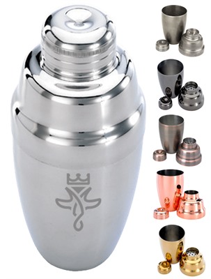 3 Piece 18 oz Cocktail Shaker