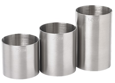 3 x Thimble Measure Set