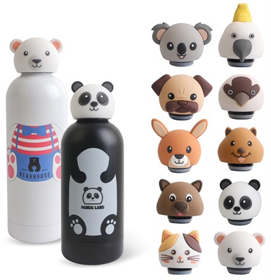 350ml Animal Head Drink Bottle