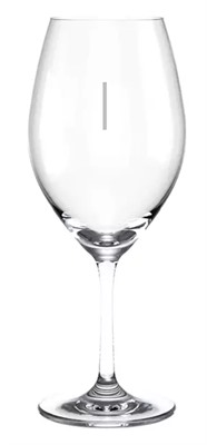 375ml Vinoire Plimsoll Double Vertical Lined Wine Glass