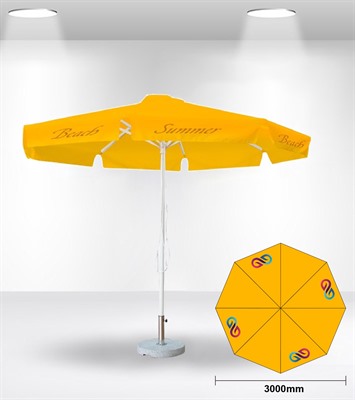 3x3m Round Standard Market Umbrella