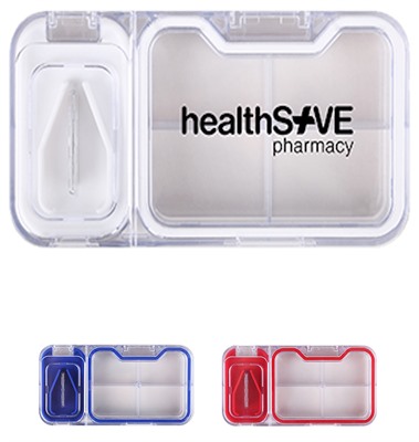 4 Compartment Pill Cutter & Box