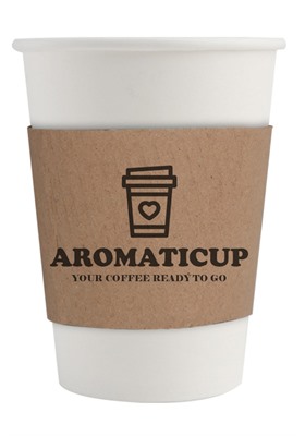 420ml Compostable Single Wall Coffee Cup With Sleeve