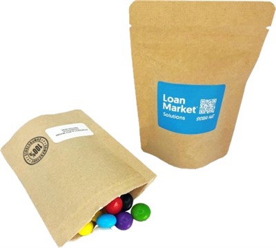 50 gram Compostable Bag With Choc Beans