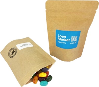50 gram Compostable Bag With Jelly Belly Jelly Beans