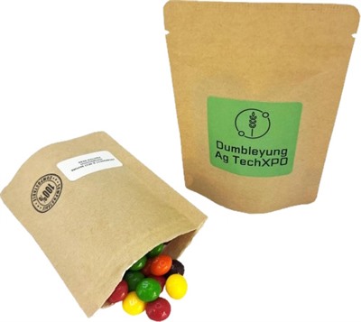 50 gram Compostable Bag With Skittles