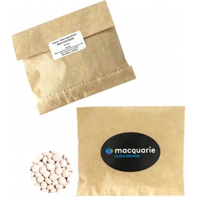 50 gram Kraft Paper Bag With Chewy Mints