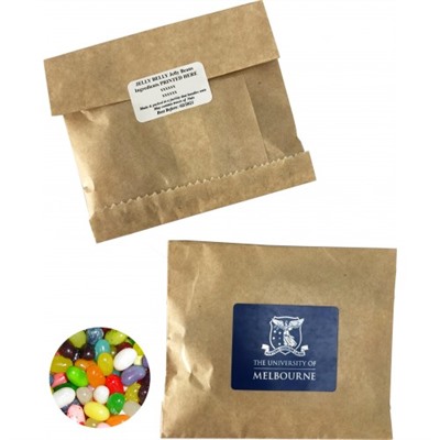 50 gram Kraft Paper Bag With Jelly Belly Jelly Beans